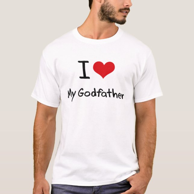 Jag älskar min gudfader tee (Framsida)