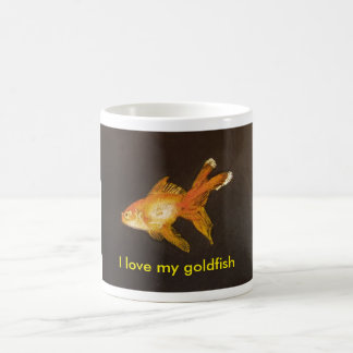 Jag älskar min guldfisk kaffemugg