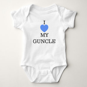 JAG ÄLSKAR MIN GUNCLE-BLÅTTHJÄRTA T-SHIRT