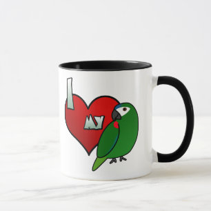 Jag älskar min Hahns Macaw Mugg