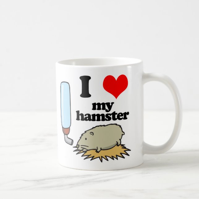 Jag älskar min hamster kaffemugg (Höger)