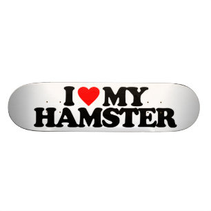 JAG ÄLSKAR MIN HAMSTER SKATEBOARD BRÄDA 21,5 CM