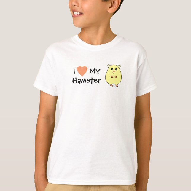Jag älskar min HamsterflickaT-tröja Tee Shirt (Framsida)