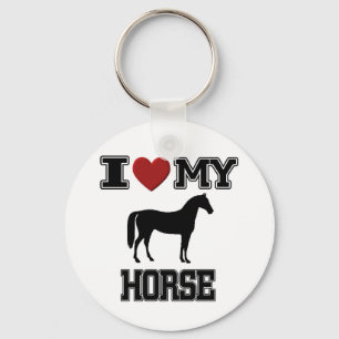 JAG ÄLSKAR MIN HÄST KEYCHAIN NYCKELRING