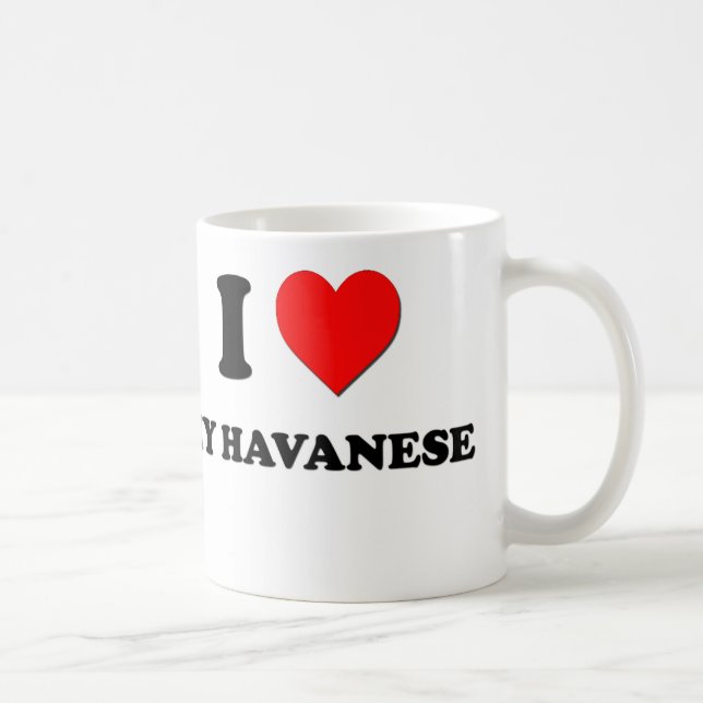 Jag älskar min Havanese Kaffemugg (Höger)