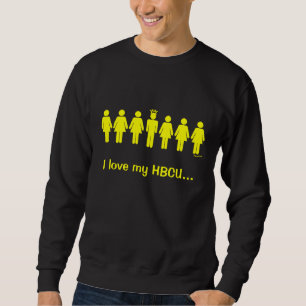 Jag älskar min HBCU (gult) Lång Ärmad Tröja
