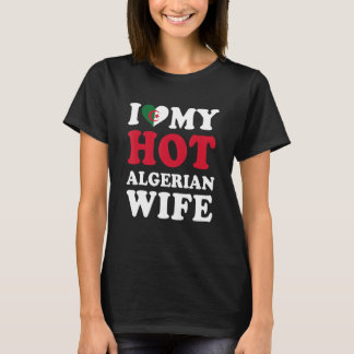 Jag älskar min heta algeriska fru rolig make prese t shirt