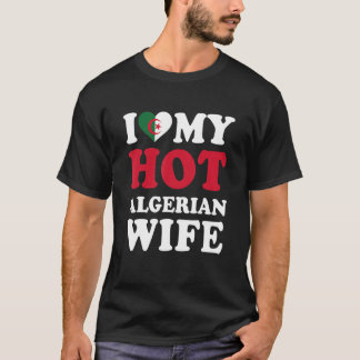 Jag älskar min heta algeriska fru rolig make prese t shirt
