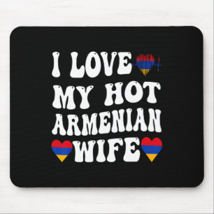 Jag älskar min heta armeniska fru Armenien Flagga  Musmatta