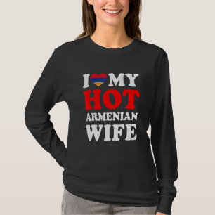 Jag älskar min heta armeniska fru rolig make prese t shirt