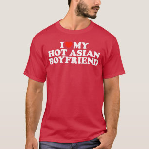 Jag älskar min heta asiatiska pojkvän vintage roli t shirt