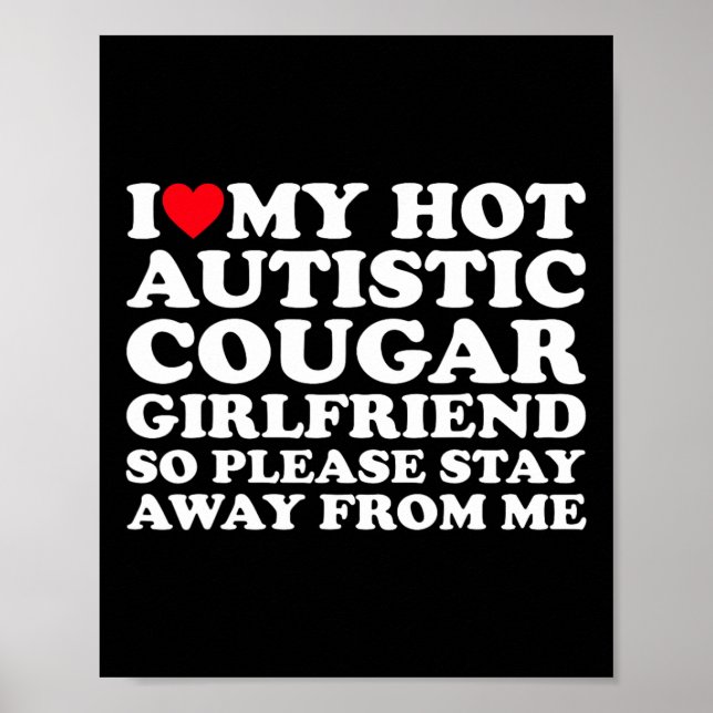 Jag älskar min heta autistiska cougar-flickvän Aut Poster (Framsidan)