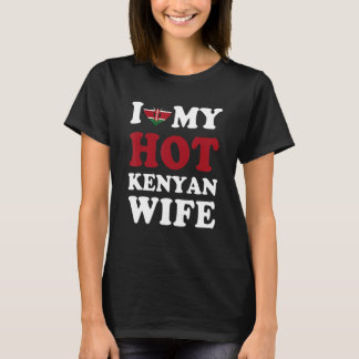Jag älskar min heta kenyanska fru rolig make prese t shirt