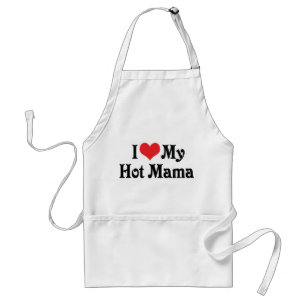 Jag älskar min heta mamma förkläde