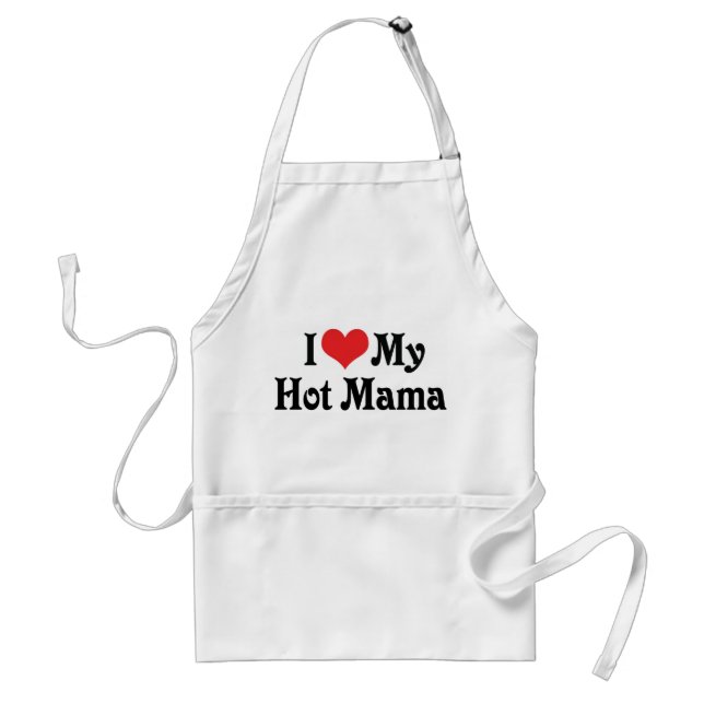 Jag älskar min heta mamma förkläde (Framsidan)