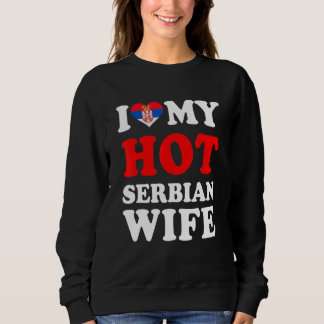 Jag älskar min heta serbiska fru rolig make presen t shirt