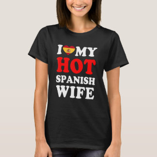 Jag älskar min heta spanska fru rolig make present t shirt