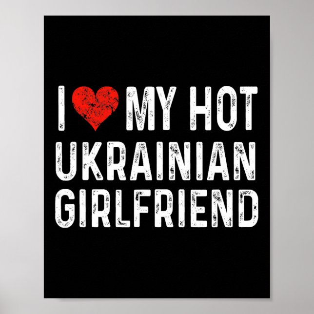 Jag älskar min heta ukrainska flickvän - Hjärtan r Poster (Framsidan)