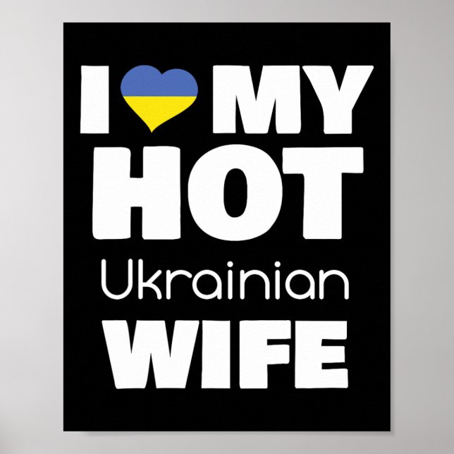 Jag älskar min heta ukrainska fru gift med het ukr poster (Framsidan)