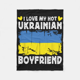 Jag älskar min heta ukrainska pojkvän Koppel Ukrai Fleecefilt