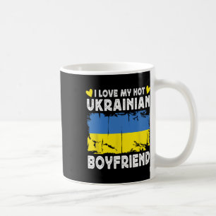 Jag älskar min heta ukrainska pojkvän Pojkvän Ukra Kaffemugg