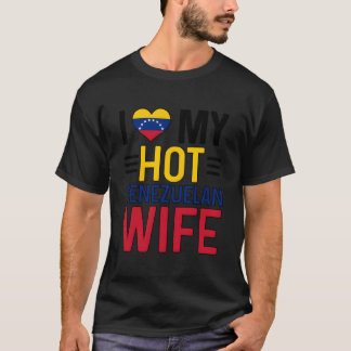 Jag älskar min heta venezuelanska make av en venez t shirt
