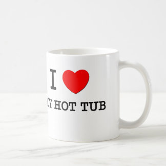 Jag älskar min hett badar kaffemugg