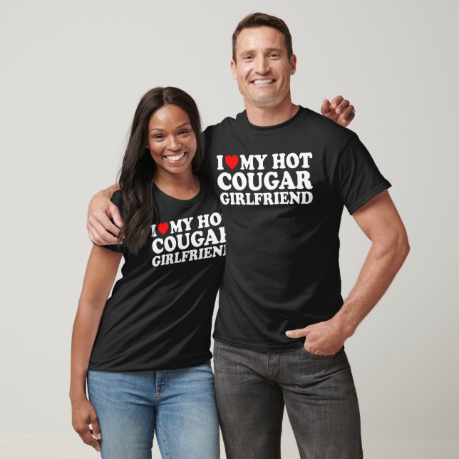 Jag älskar min Hett Cougar Girlkompis T Shirt (Unisex)