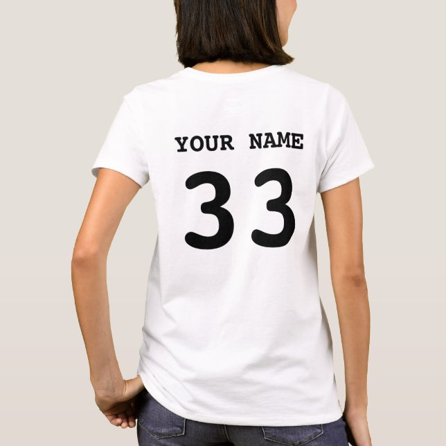 Jag älskar min hockeyGoalieT-tröja, baksidatryck T-shirt (Baksida)