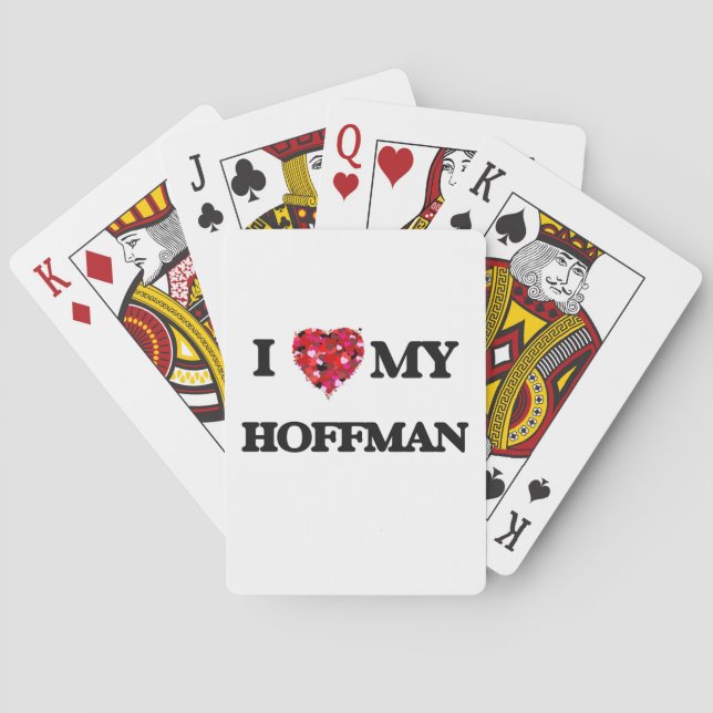 Jag älskar MIN Hoffman Spel Kort (Baksidan)