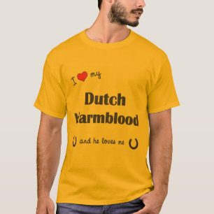 Jag älskar min holländska Warmblood (den Male T-shirt