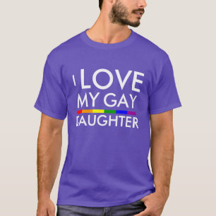 JAG ÄLSKAR MIN HOMOSEXUELLA DOTTER STOLTHET OCH ST T-SHIRT
