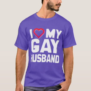 JAG ÄLSKAR MIN HOMOSEXUELLA MAKE - VIT -.png T-shirt