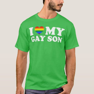 Jag älskar min homosexuelle son roligt t shirt