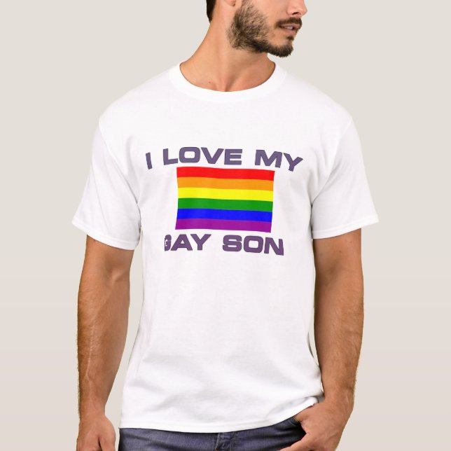 Jag älskar min homosexuelle son tee (Framsida)