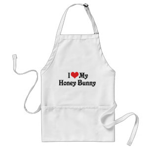 Jag älskar min Honey Bunny Förkläde