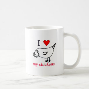 Jag älskar min hönor kaffemugg