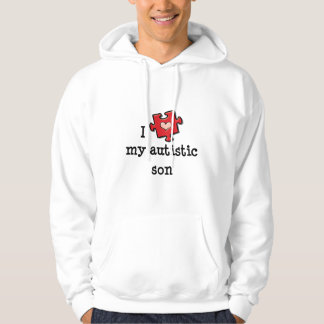Jag älskar min Hooded tröja för den Autistic sonen Med Luva