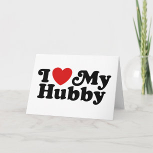 Jag älskar min Hubby Kort