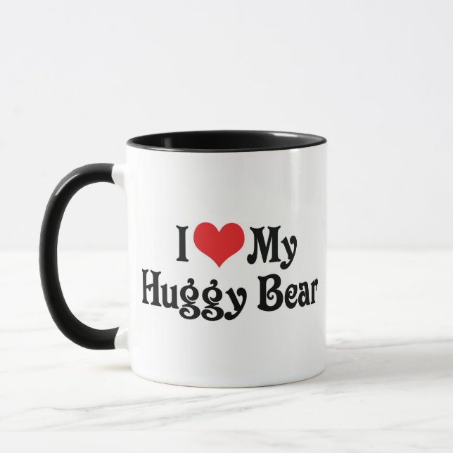 Jag älskar min Huggy Bear Mugg (Vänster)