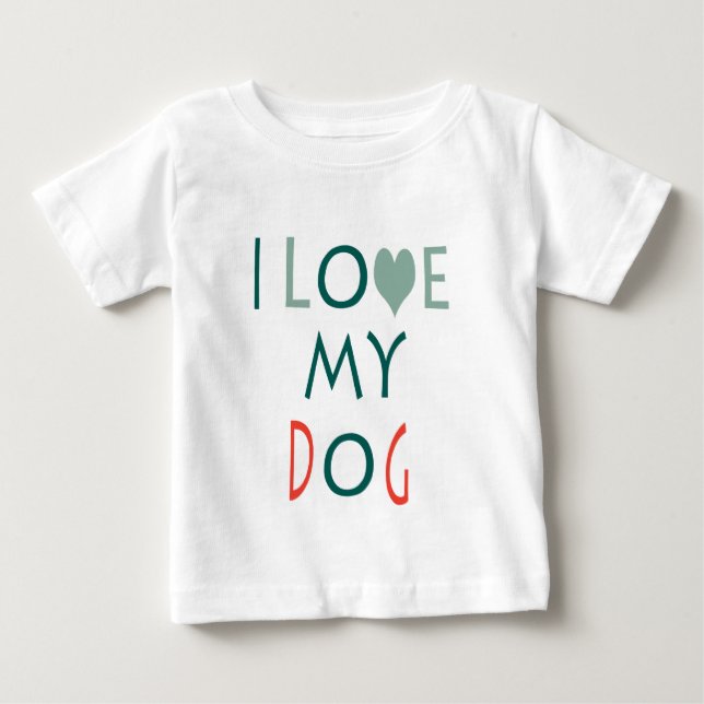 Jag älskar min hund Baby Tee (Framsida)