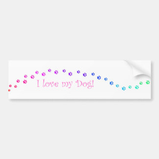 Jag älskar min hund! Bildekal