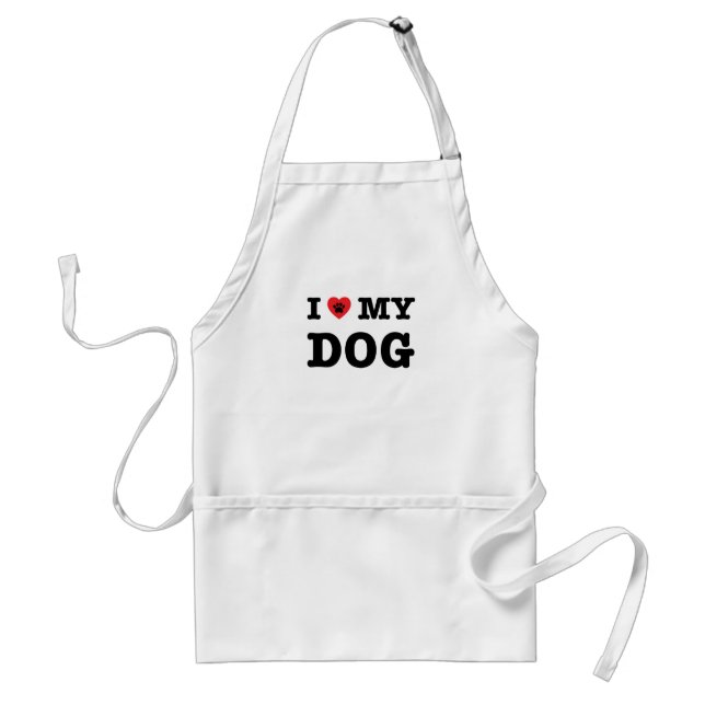 Jag älskar min Hund Förkläde (Framsidan)