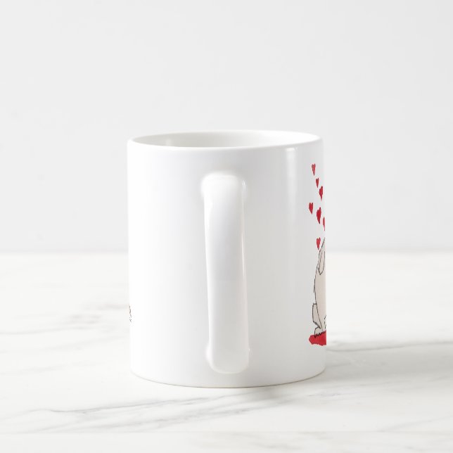 Jag älskar min hund kaffemugg (Handtag)