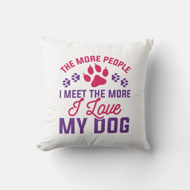 Jag älskar min hund kudde (Framsida)