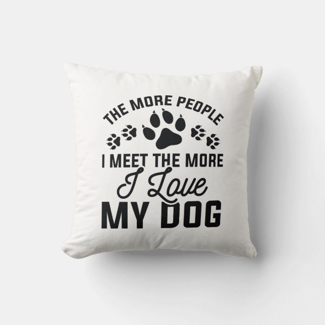 Jag älskar min hund kudde (Framsida)