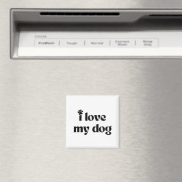 Jag älskar min hund magnet