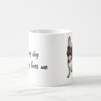 Jag älskar min hund, och min hund älskar mig kaffemugg