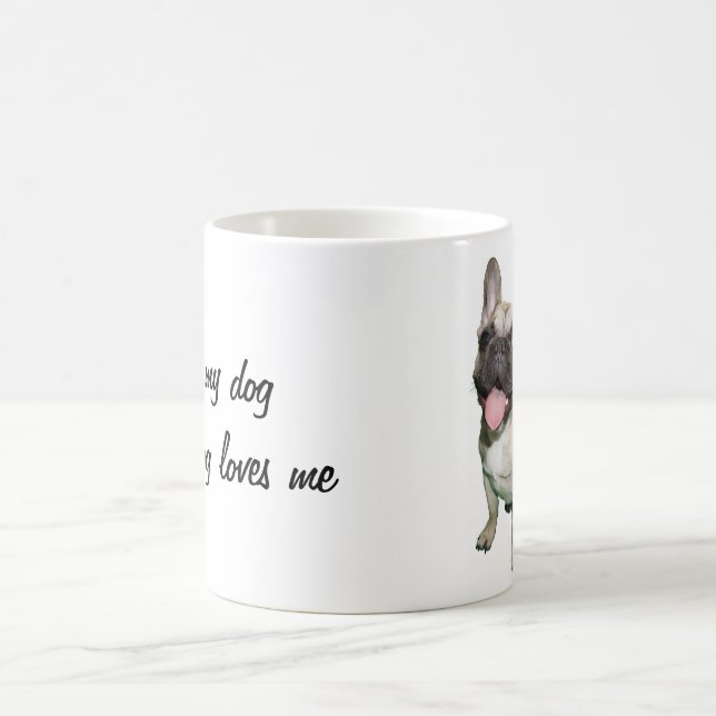 Jag älskar min hund, och min hund älskar mig kaffemugg (Center)