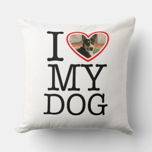 Jag älskar min hund personlig kudde
